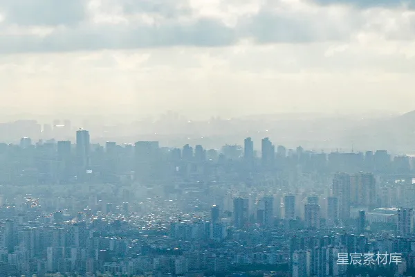 高清摄影 首尔城市全景