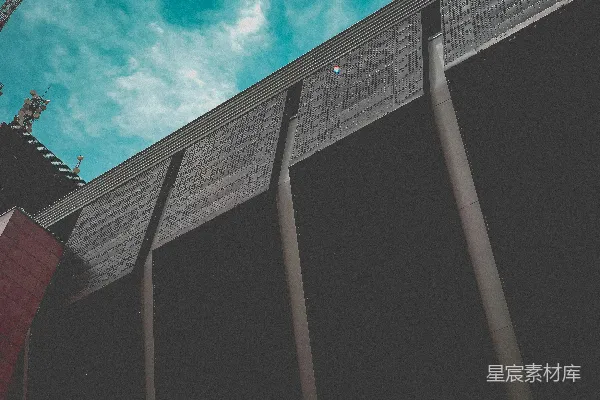 高清摄影 现代建筑的线条与天空
