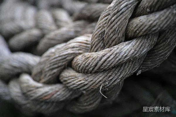 高清摄影 古老麻绳的结