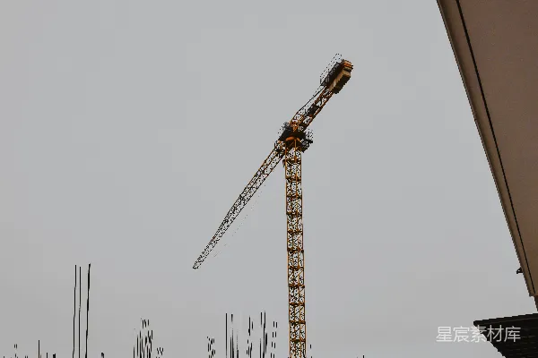 高清摄影 工业建筑中的塔吊