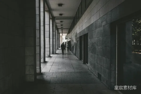 高清摄影 城市中的廊道