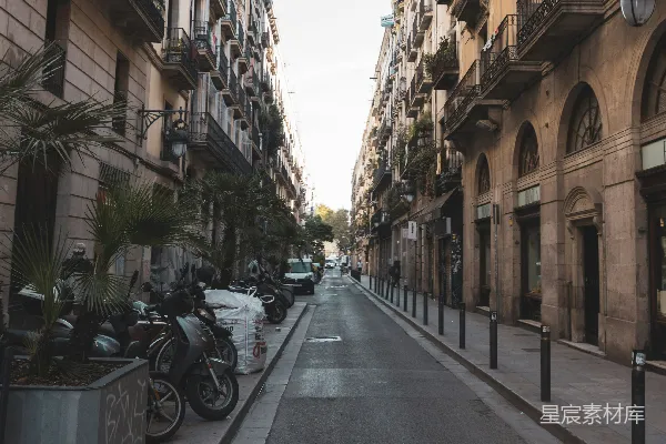 高清摄影 宁静的欧洲城市街道