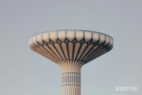 高清摄影 未来感水塔