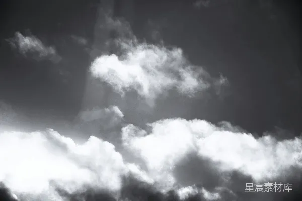 高清摄影 黑白云层