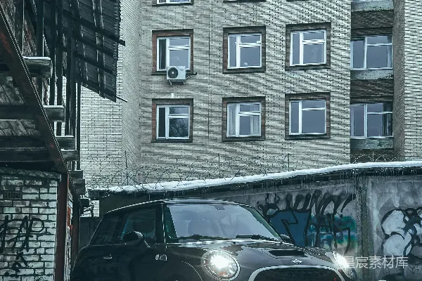 高清摄影 冬日里的复古跑车