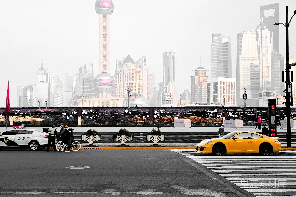 高清摄影 上海陆家嘴摩天大楼与街景