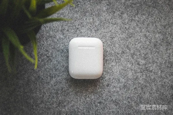高清摄影 简约白色无线耳机盒