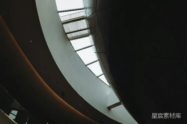 高清摄影 现代建筑内部的天光
