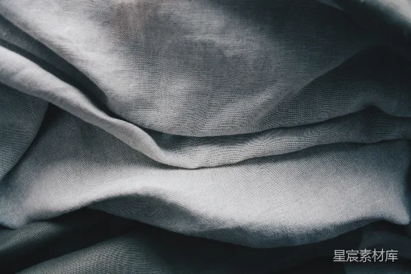 高清摄影 灰色褶皱布料纹理