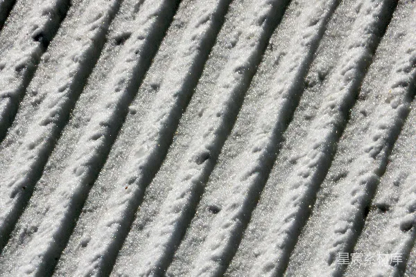 高清摄影 雪地上的车辙纹理