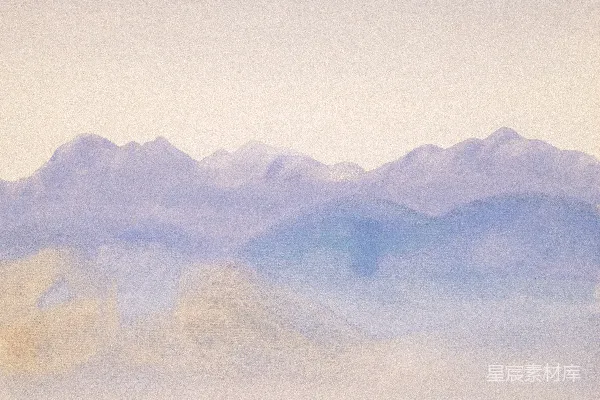 高清摄影 朦胧山影