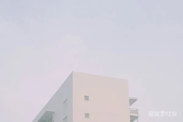 高清摄影 雾蒙蒙的城市建筑