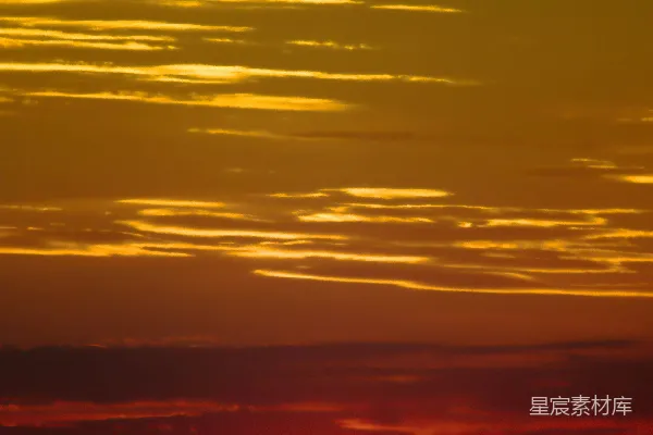 高清摄影 夕阳下的云海