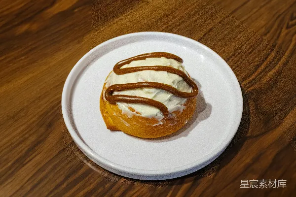 高清摄影 奶油甜甜圈