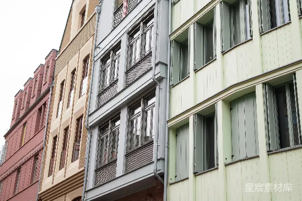 高清摄影 多彩建筑立面
