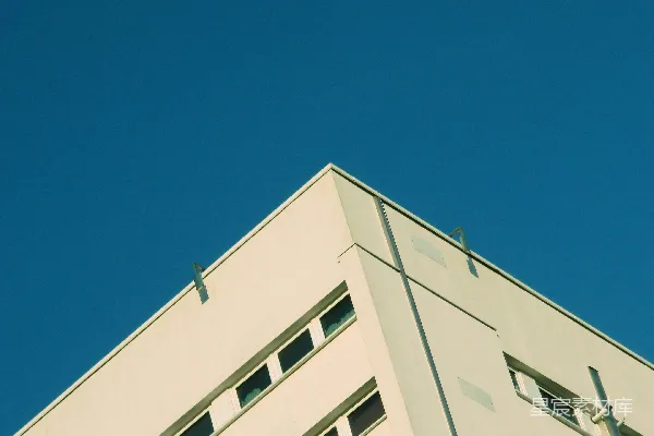 高清摄影 蓝天下的建筑一角