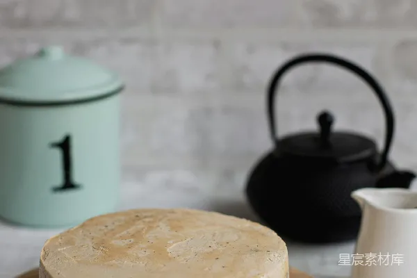 高清摄影 简约复古的咖啡蛋糕