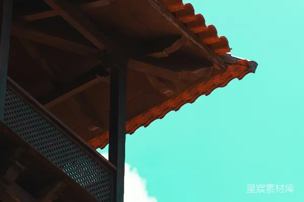 高清摄影 古色古香的屋顶