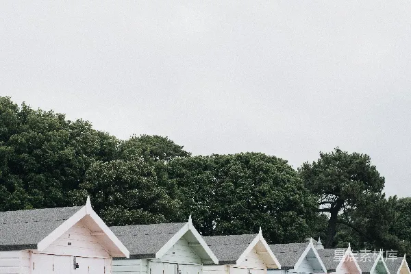 高清摄影 海边的小屋