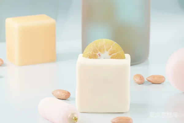 高清摄影 清新柠檬皂