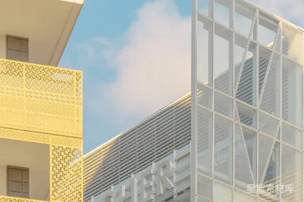 高清摄影 建筑细节与天空的和谐