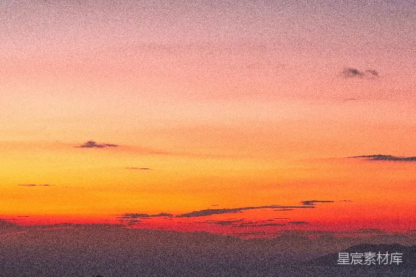高清摄影 日落时分的静谧岛屿