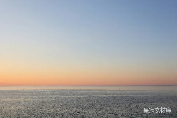 高清摄影 日落时分的宁静海景