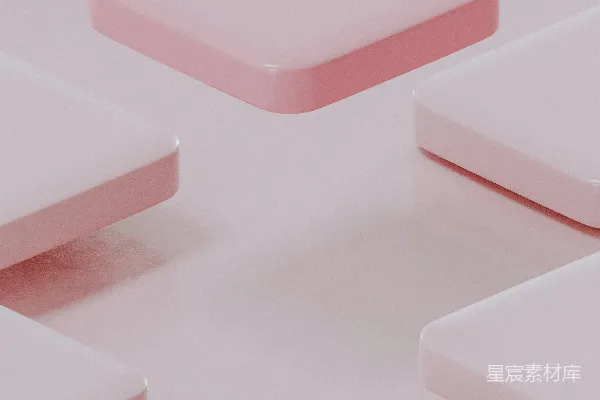 高清摄影 粉色几何堆叠