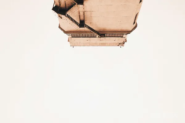 高清摄影 倒置的建筑结构