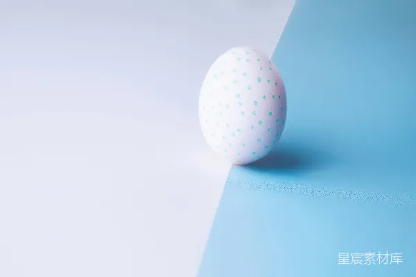 高清摄影 蓝白点点蛋