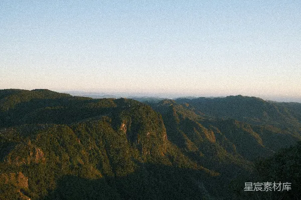 高清摄影 山间日落