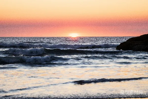 高清摄影 夕阳海景
