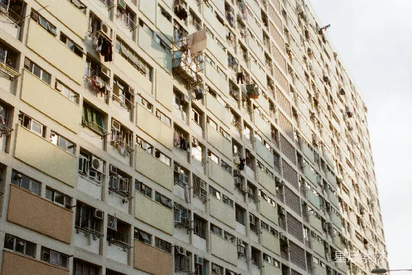 高清摄影 高楼居民生活场景