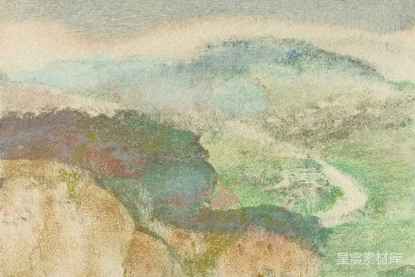 高清摄影 朦胧山景
