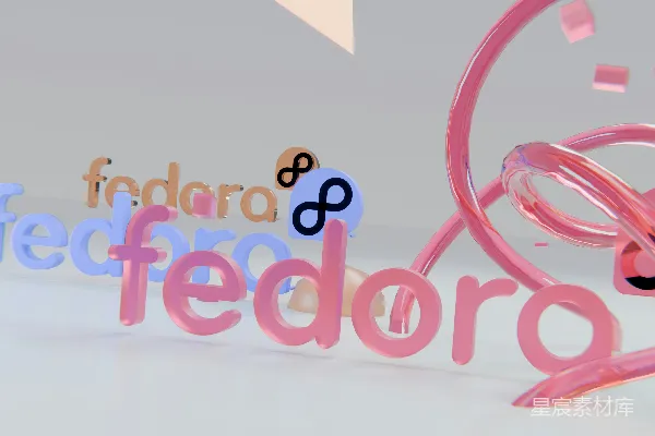 高清摄影 Fedora现代艺术字体展示