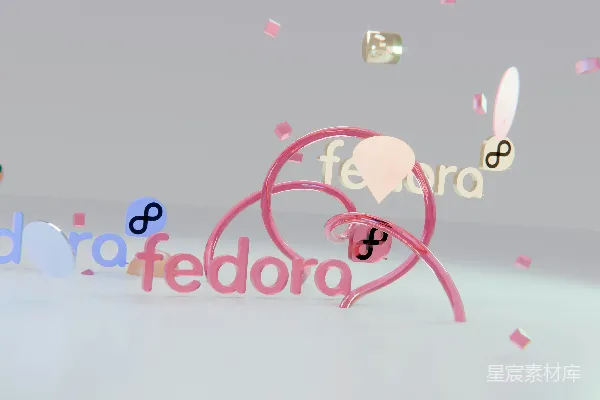 高清摄影 Fedora创意字体设计