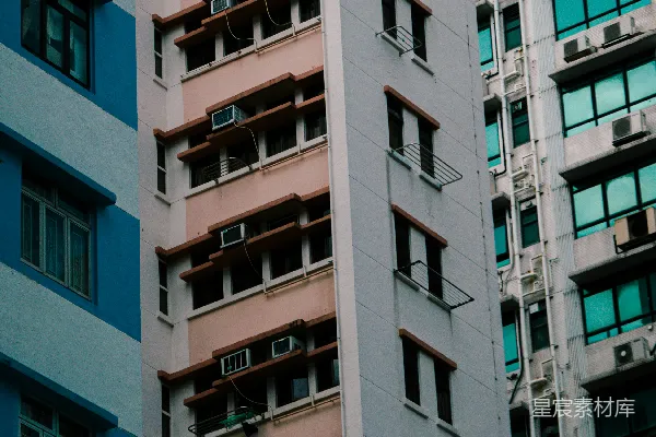 高清摄影 城市建筑的色彩与秩序