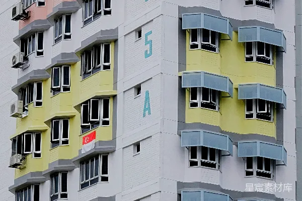 高清摄影 新加坡多彩公寓建筑