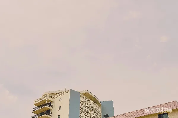 高清摄影 海边的现代建筑