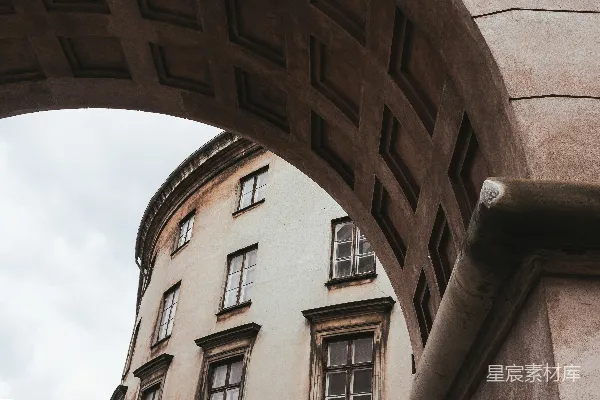 高清摄影 古建筑下的穹顶