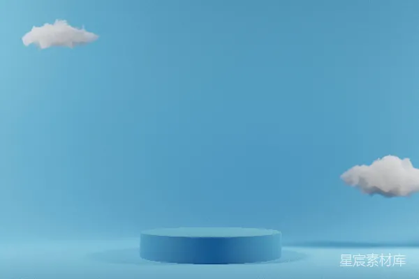 高清摄影 天空中的圆柱形平台