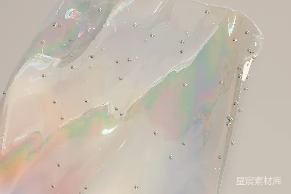 高清摄影 透明亮片装饰的时尚手提包