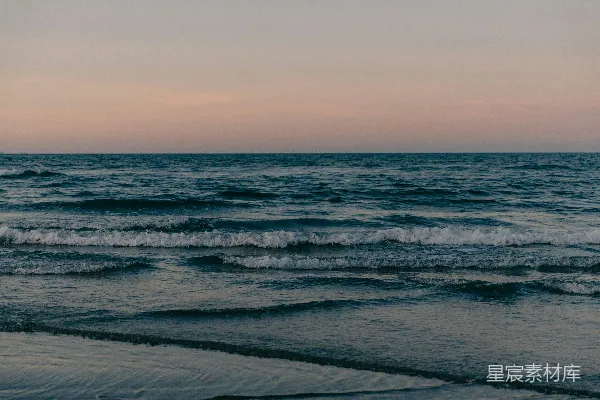 高清摄影 海浪与黄昏
