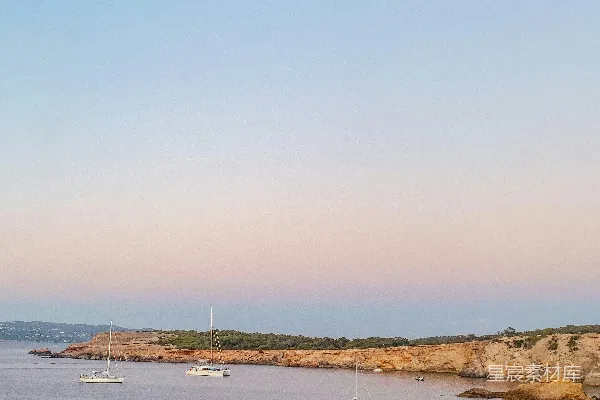 高清摄影 日落时分的海边风景