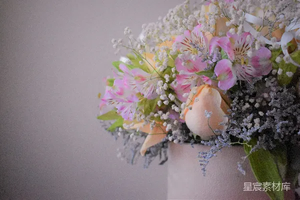 高清摄影 婚礼花束特写