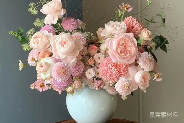 高清摄影 优雅粉色花束