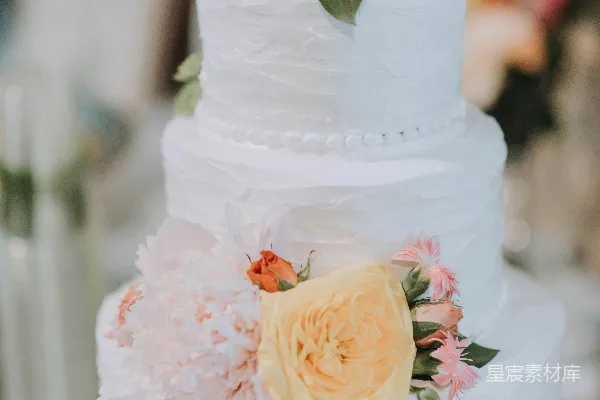 高清摄影 浪漫婚礼蛋糕