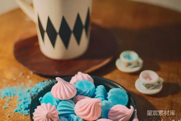 高清摄影 咖啡与马卡龙
