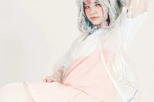 高清摄影 粉色系未来风格cosplay写真