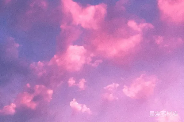 高清摄影 粉紫色的天空